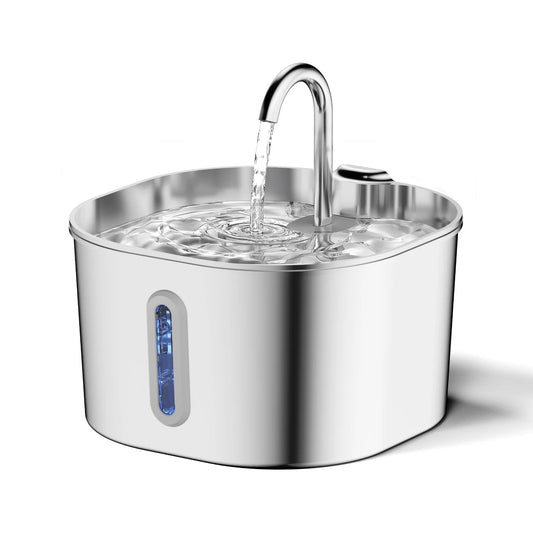 Furivo™ SmartFlow Pro Stainless Steel Pet Fountain